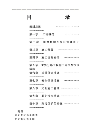 市天津街天植商城工程施工组织设计方案