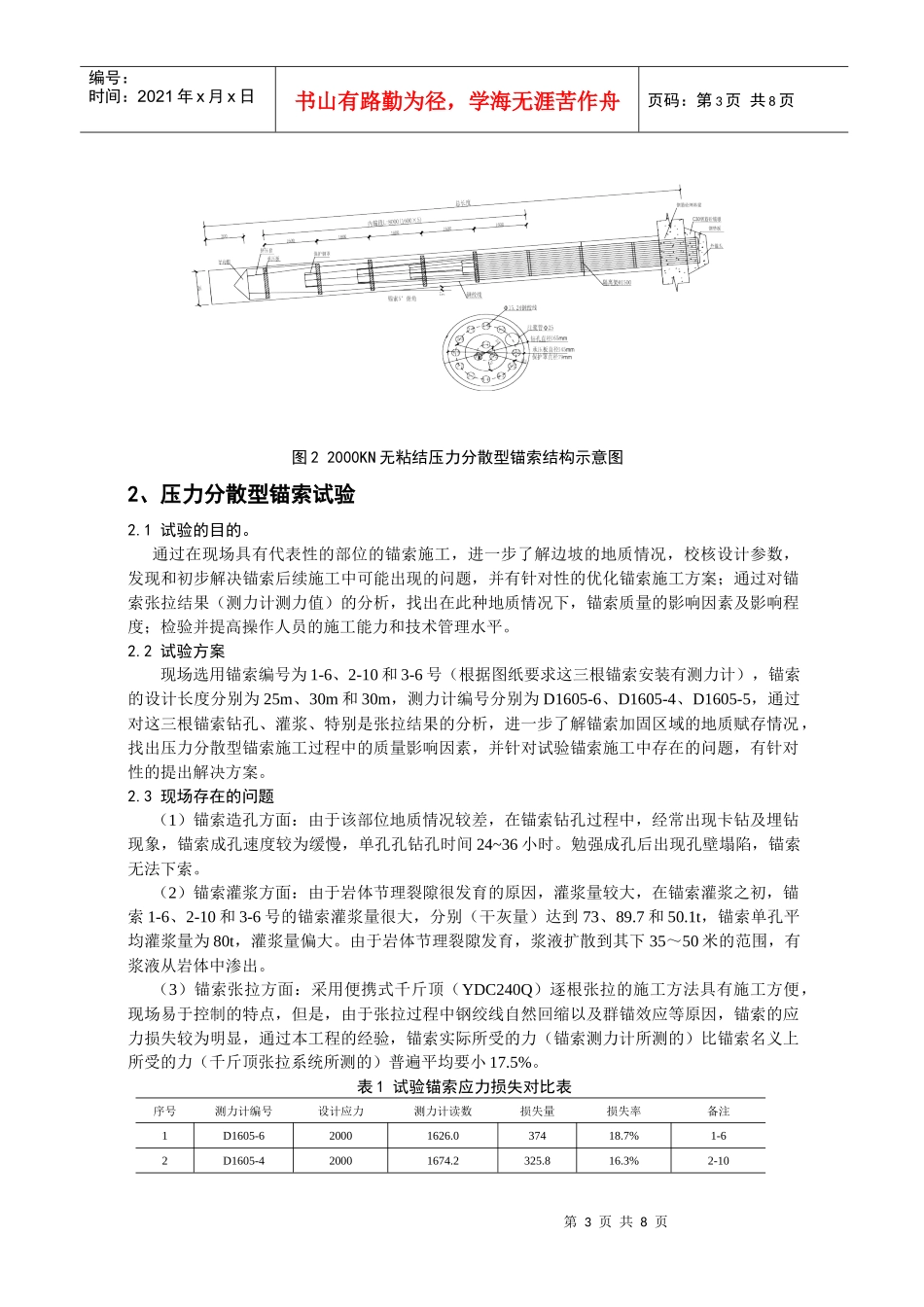 复合锚索在公路高边坡工程中的应用_第3页