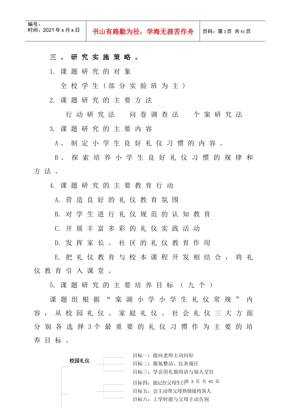 培养小学生良好礼仪习惯的实践与研究_第3页