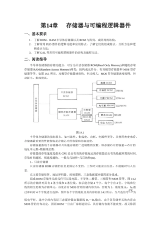 存储器与可编程逻辑器件