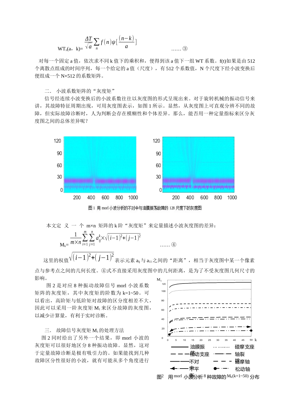 基于小波分析的旋转机械振动信号定量特征研究_第2页