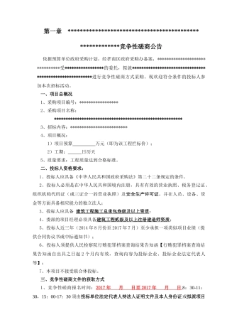 工程磋商文件(31页)