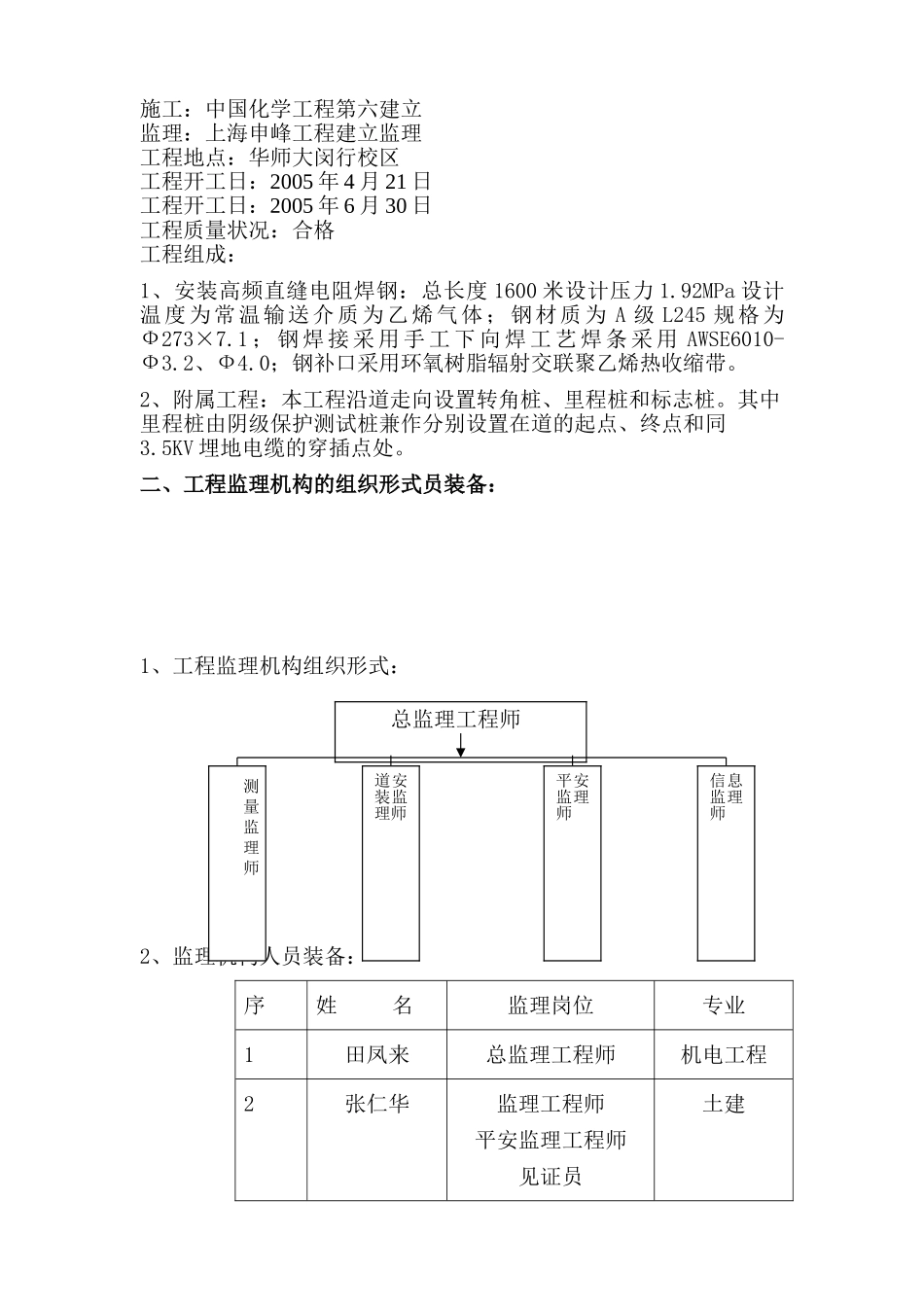 华师大闵行校乙烯管道迁移工程监理工作总结_第2页
