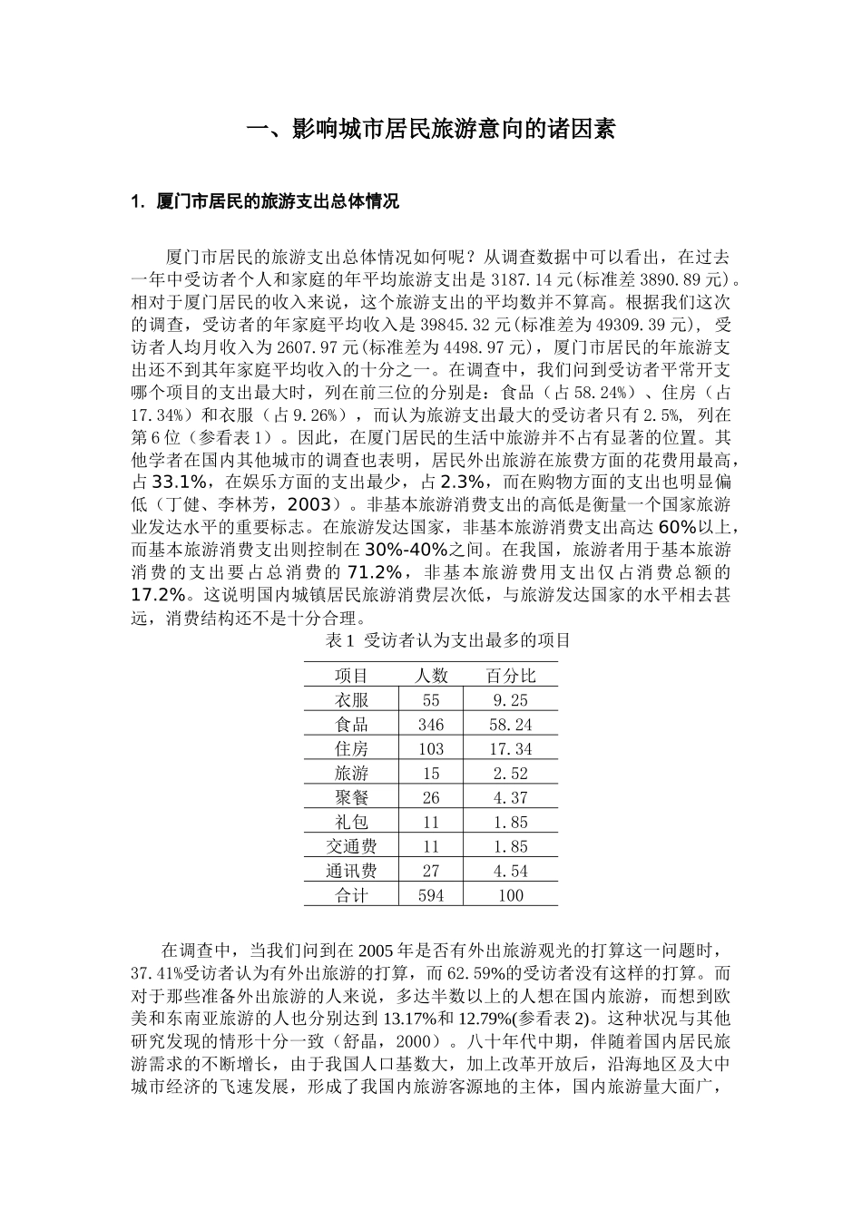 影响城市居民旅游消费的诸因素分析_第2页
