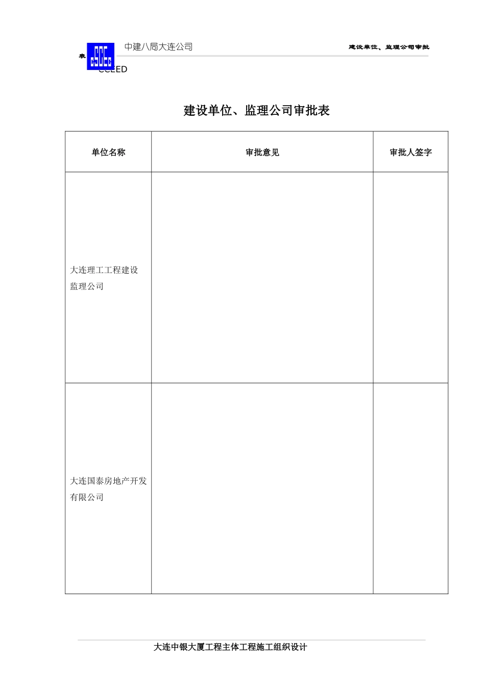 大连中银大厦施工组织设计_第2页