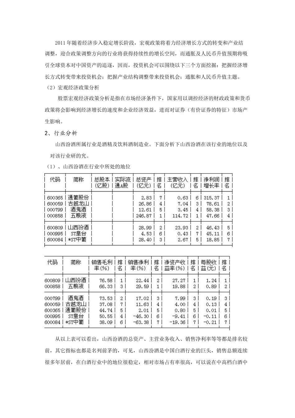 山西汾酒投资分析报告_第3页