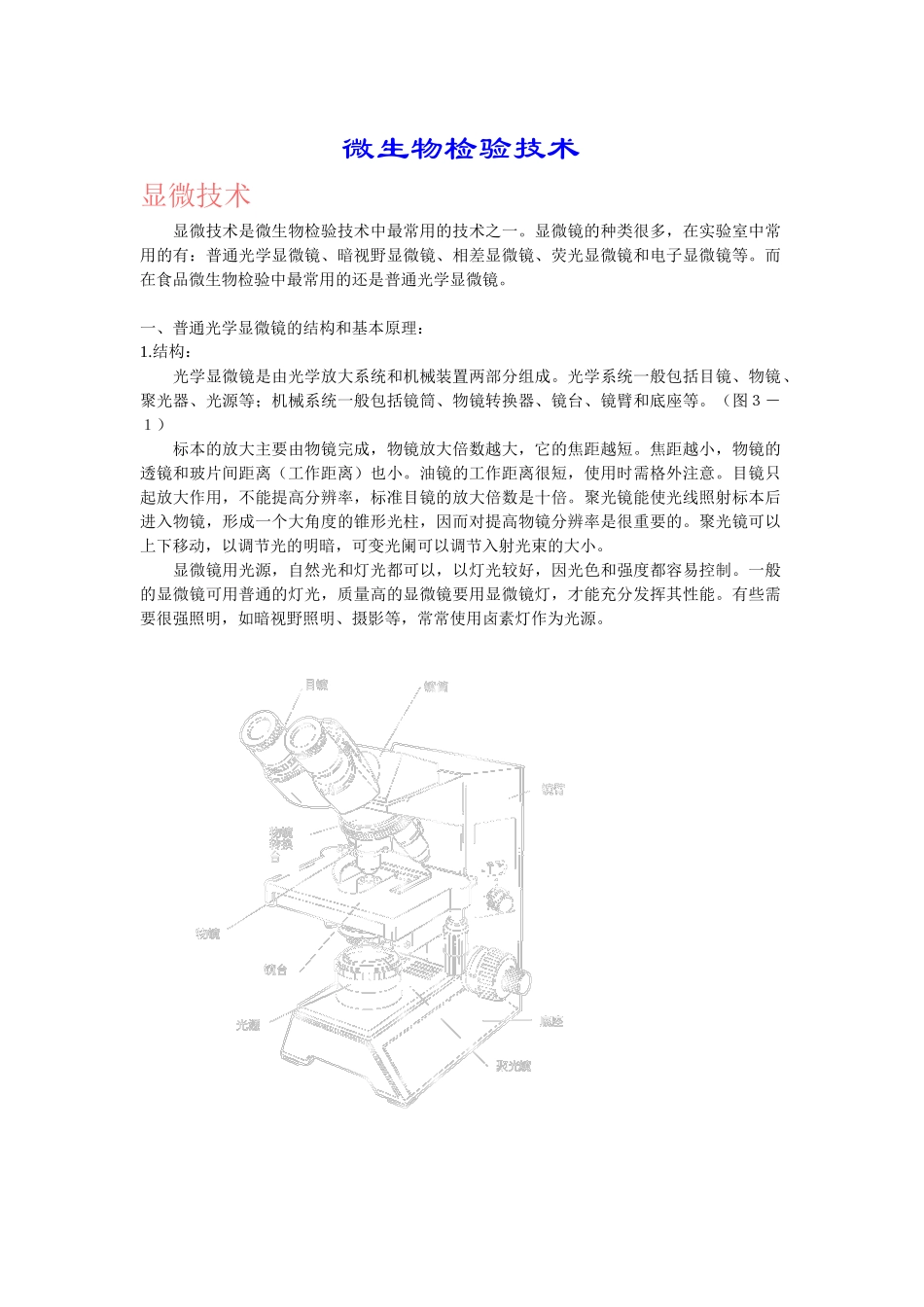 微生物检验技术_第1页