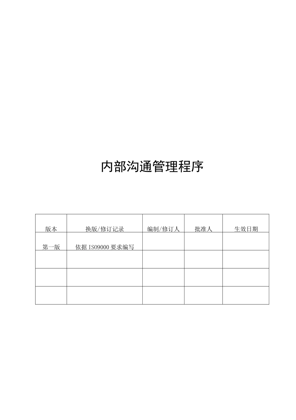 大中型企业内部沟通管理程序_第1页