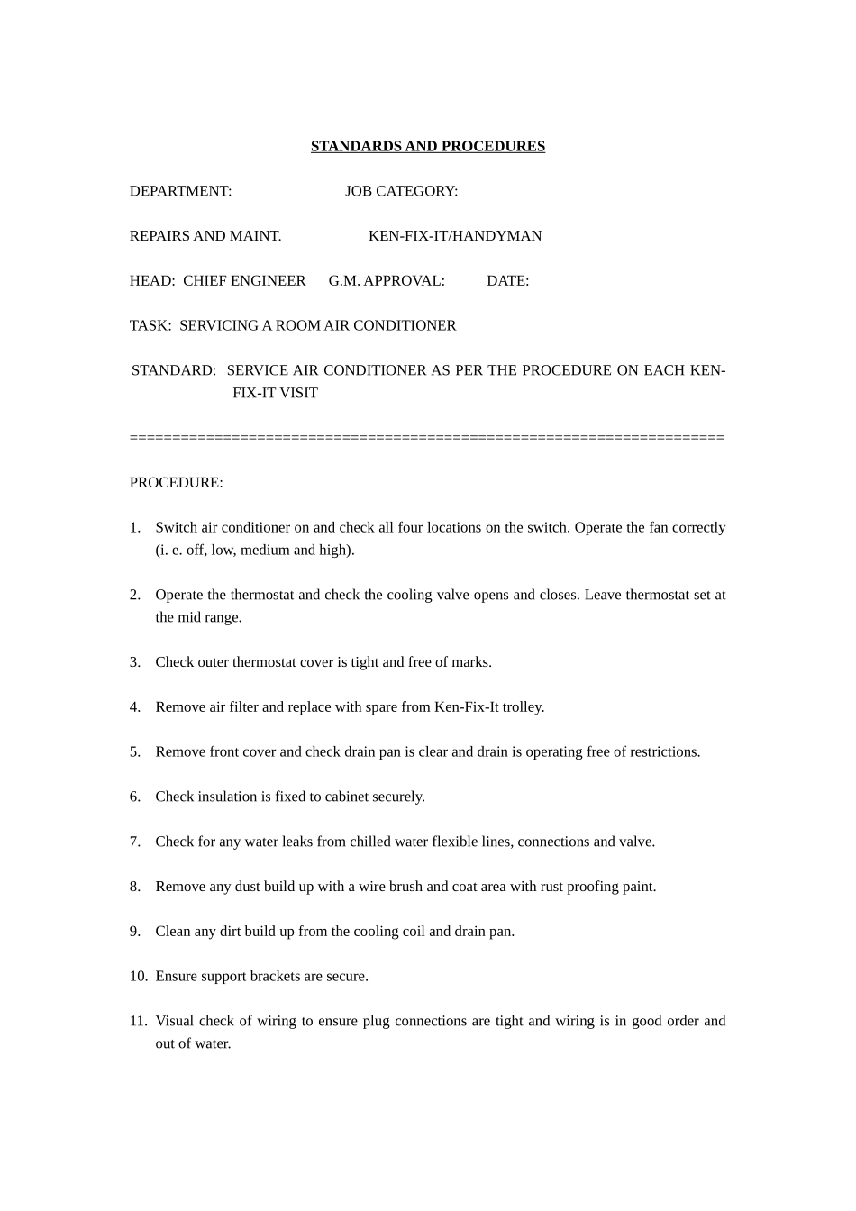 国外著名酒店工程部操作程序-3(英文)REPAIRSANDMAINTENANCE(37-56)_第2页