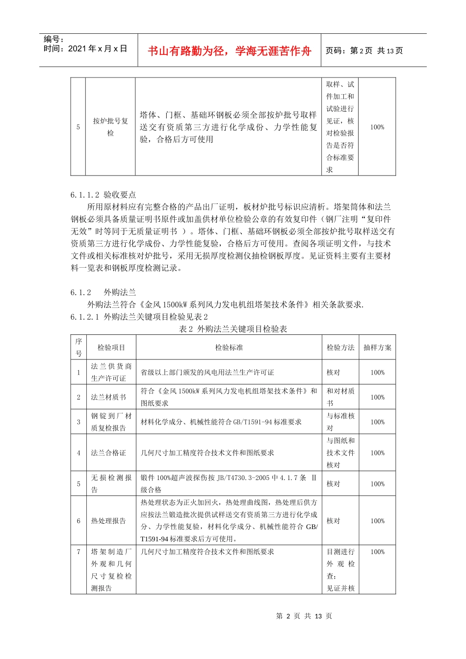 塔架监造检验项目及检验方法_第2页