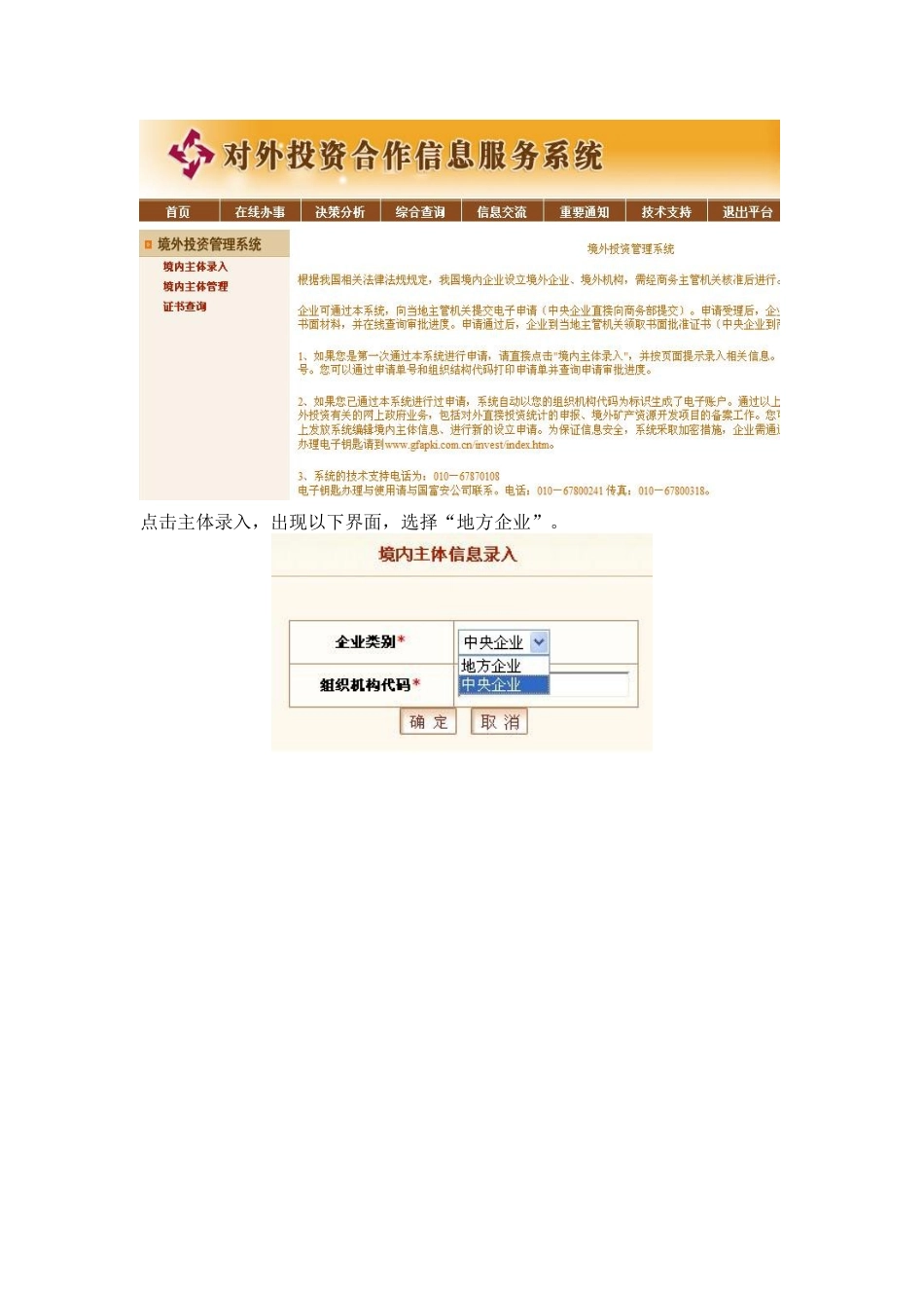 境外投资管理系统用户手册_第3页