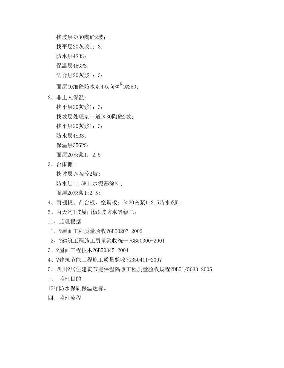 屋面工程监理细则88_第2页