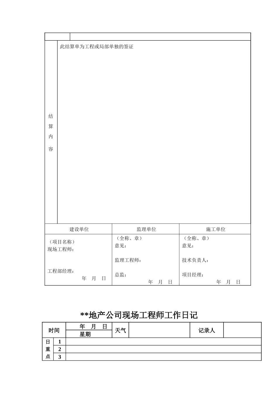 房地产开发有限公司工程管控体系表格1_第2页
