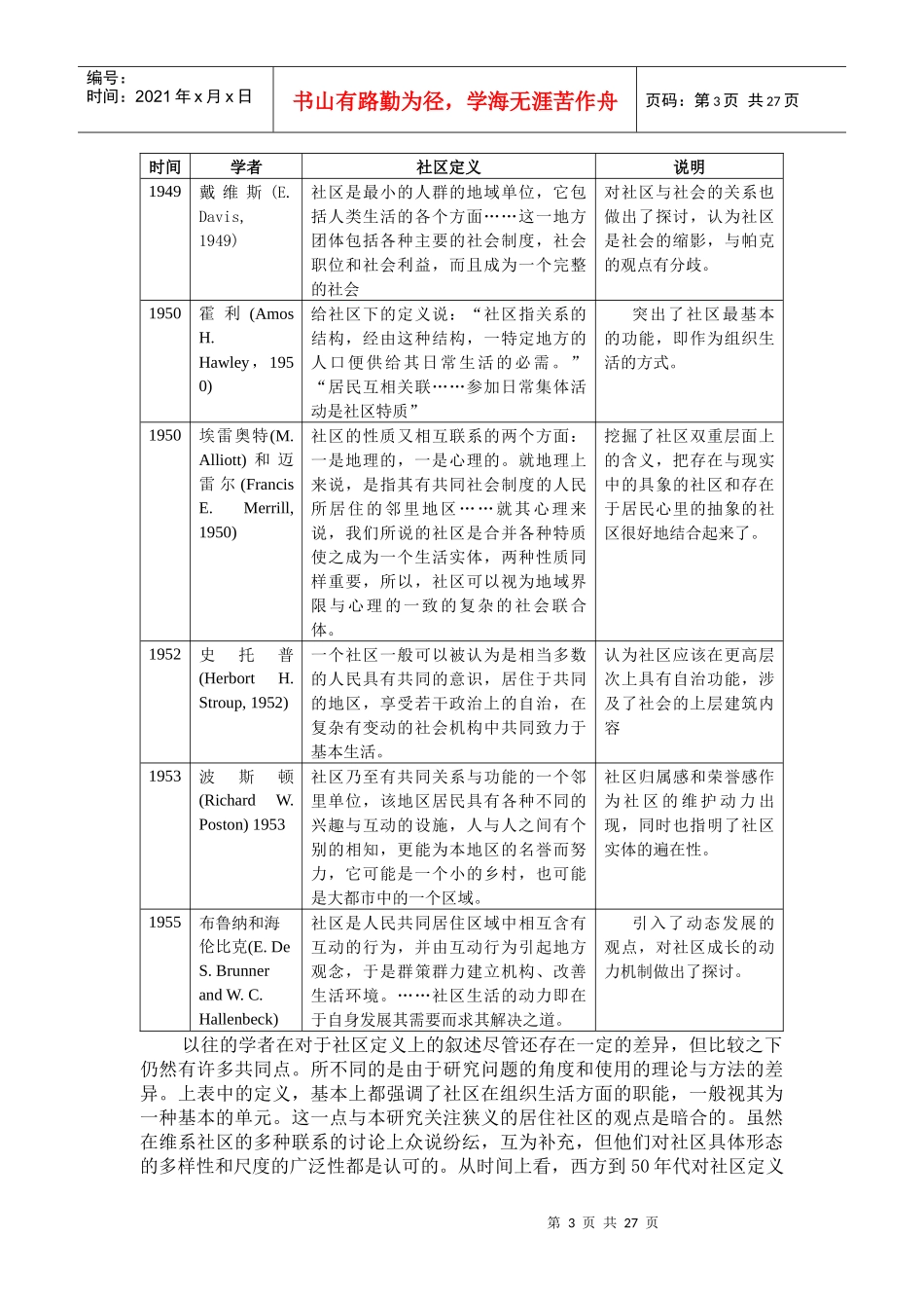 城市可持续社区发展模式与评价指标研究_第3页