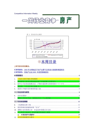 房地产一周行业竞争动态(1)
