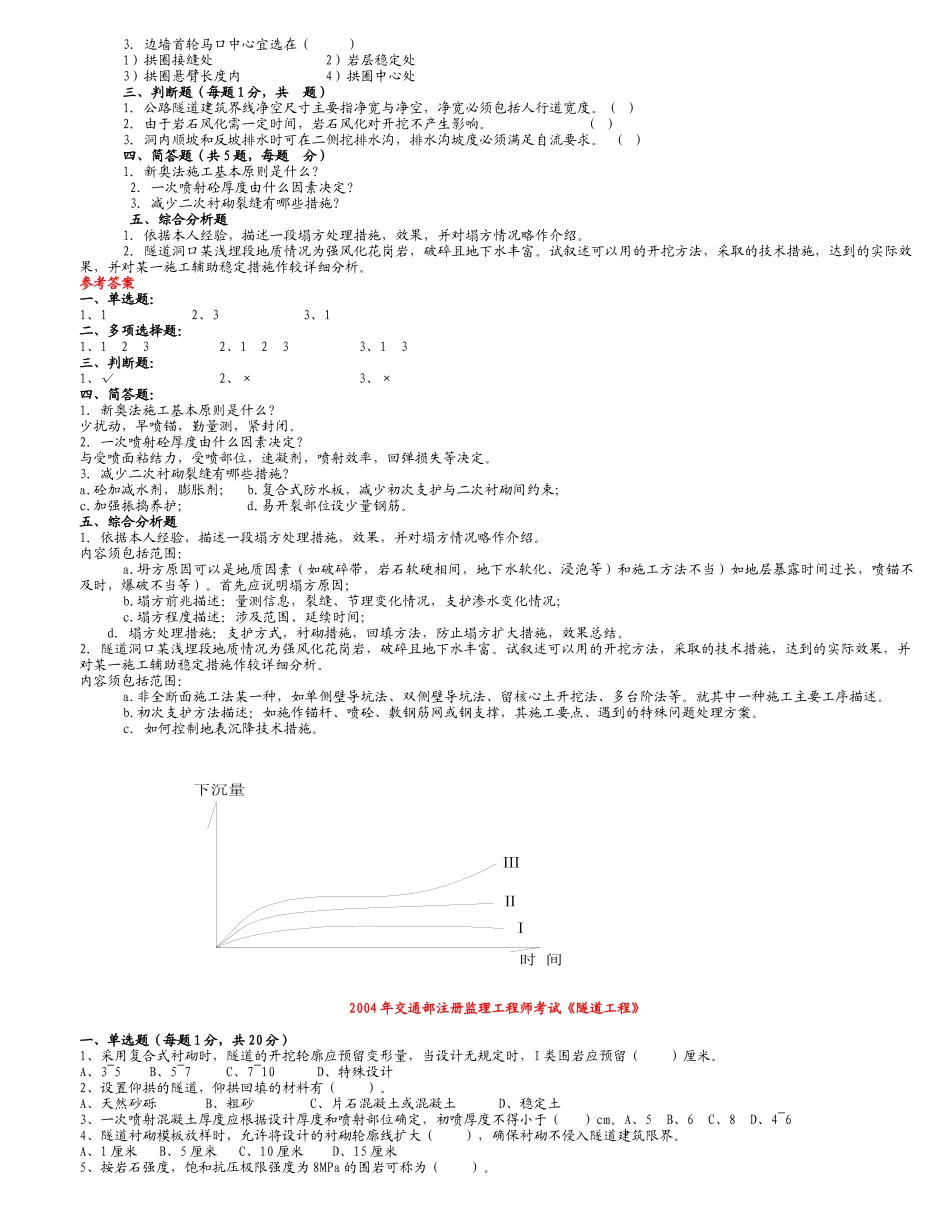 执业资格考试精品系列(隧道工程0_第3页