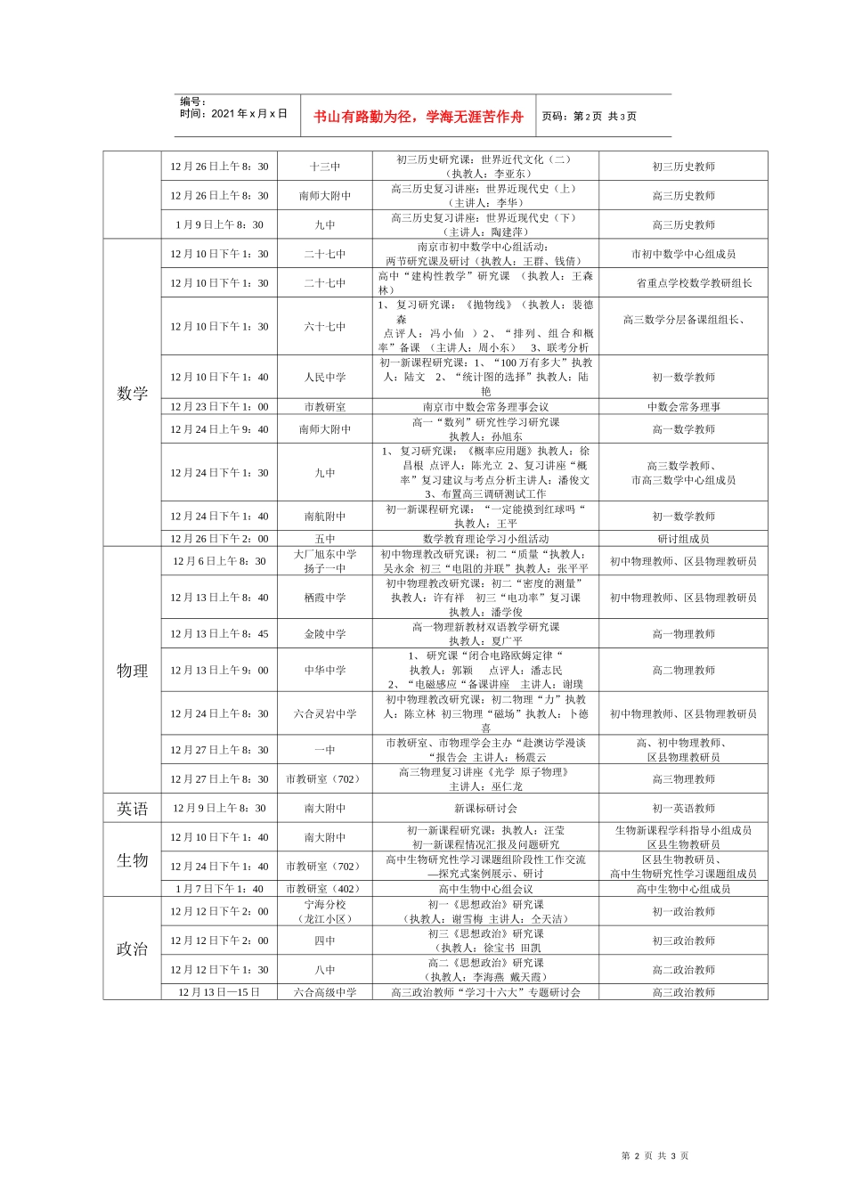 学科时间地点内容参加人员_第2页