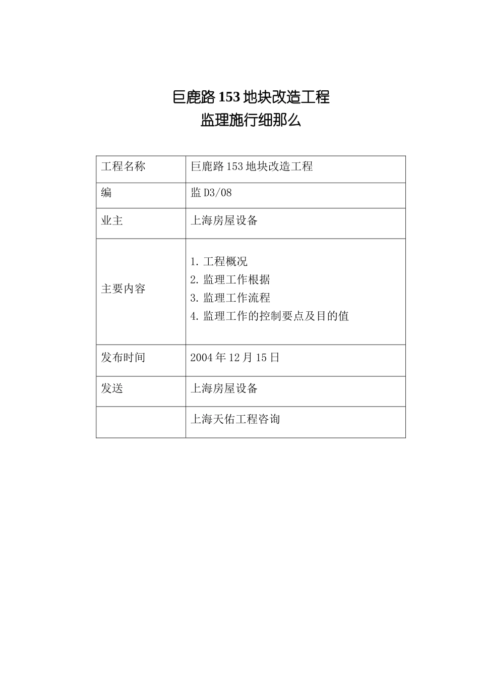 某地块改造项目监理规划_第1页