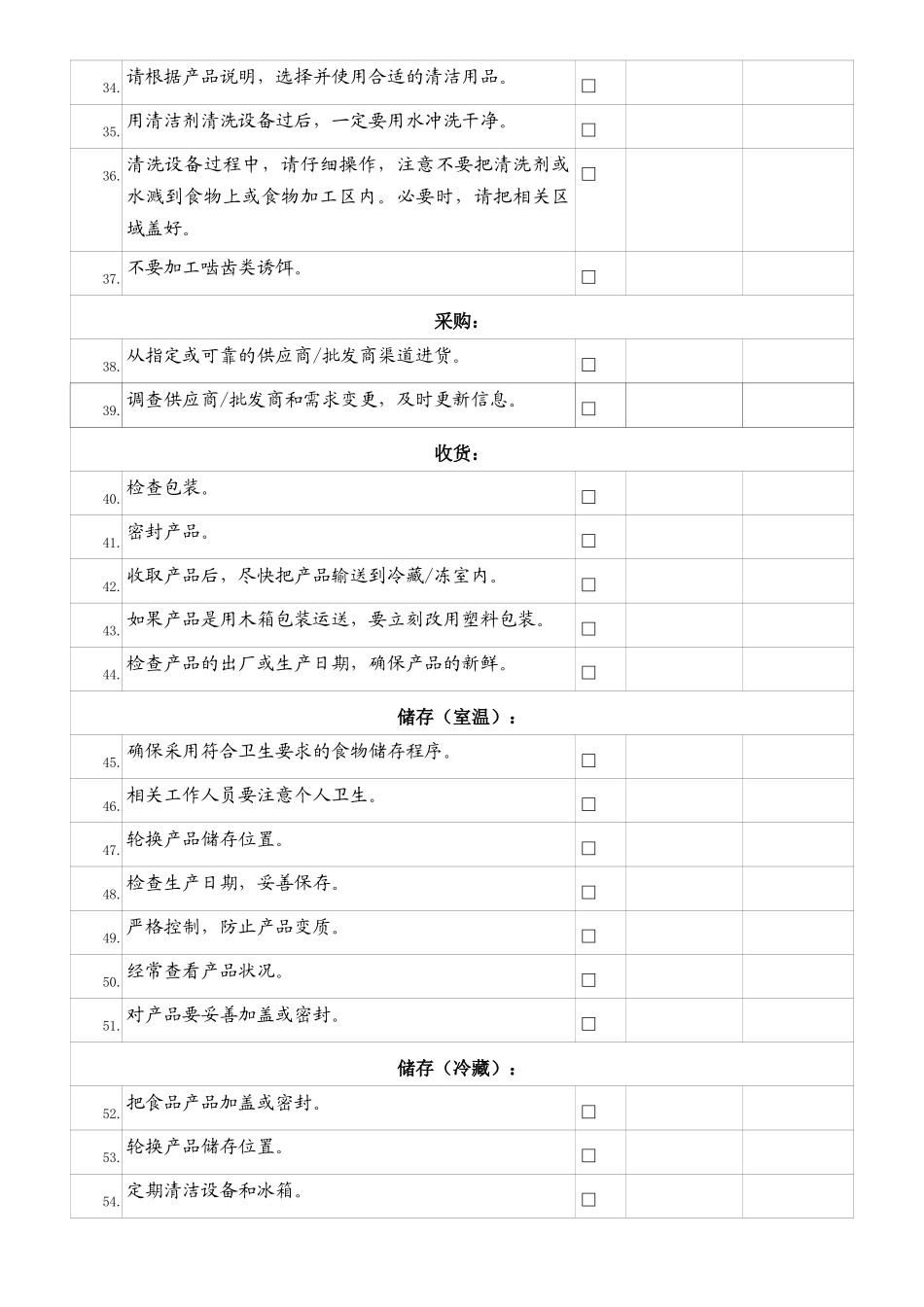 厨房操作检查程序_第3页