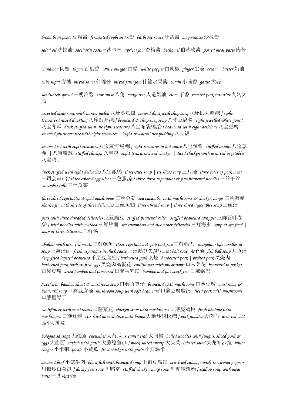 厨房英语大全_第2页