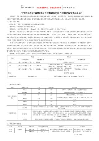 宁波科宁达日丰磁材有限公司电镀线技改项目环境影响...