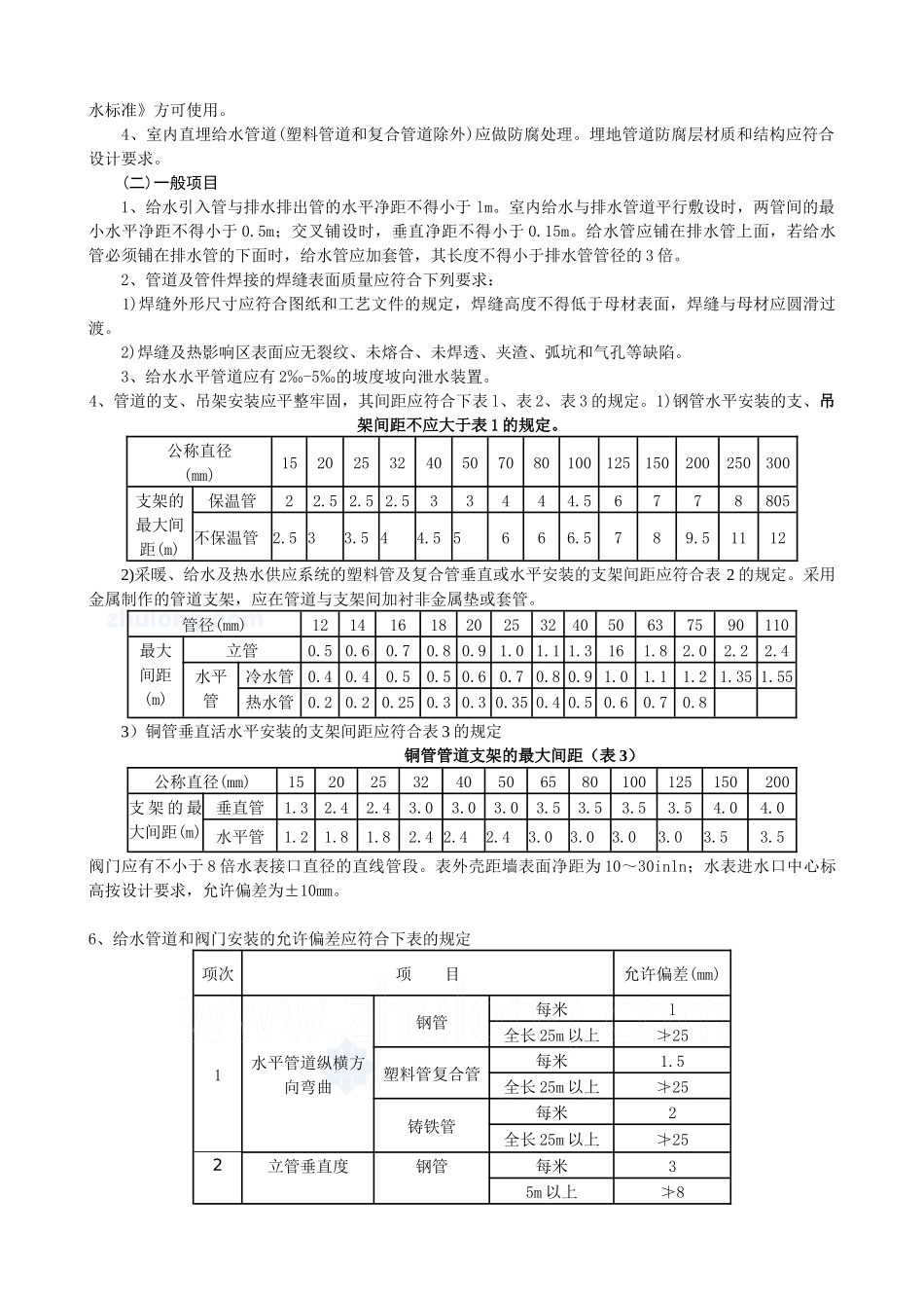 室内给水管道安装工程_secret_第2页