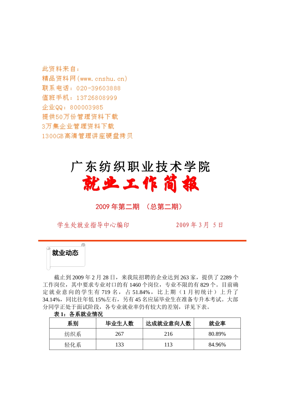 学院召开学生工作会部署毕业生就业工作_第1页