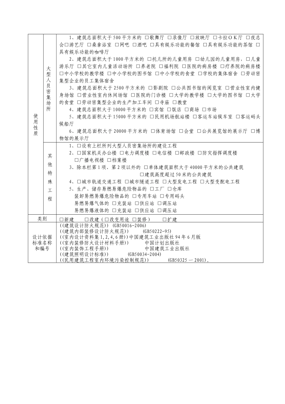 建设工程消防设计审核申报表_第3页