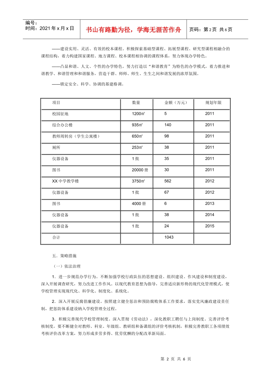 学校十二五发展规划_第2页