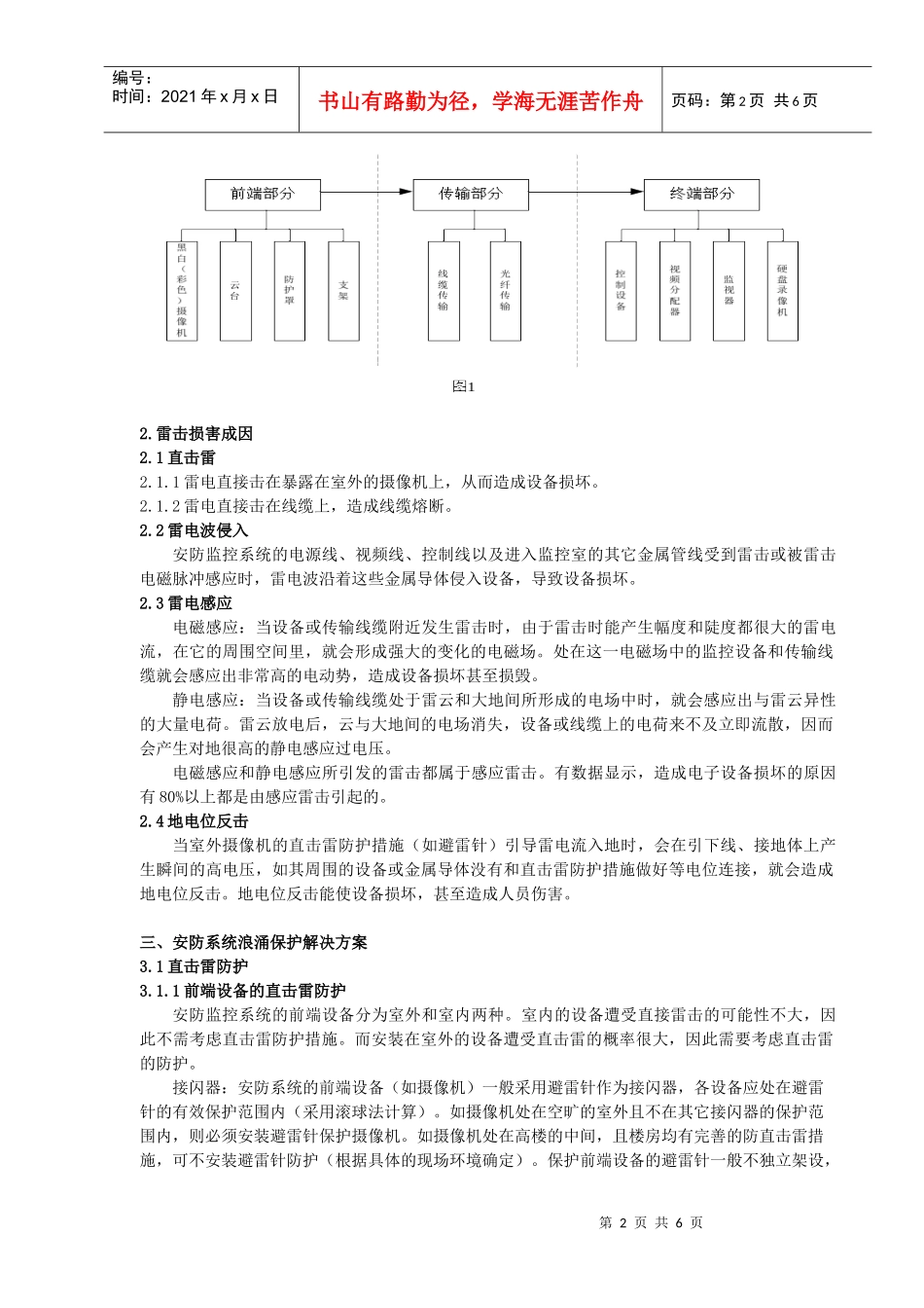 奥运安全防范系统雷电浪涌防护浅述-电涌保护器防雷防雷产品_第2页