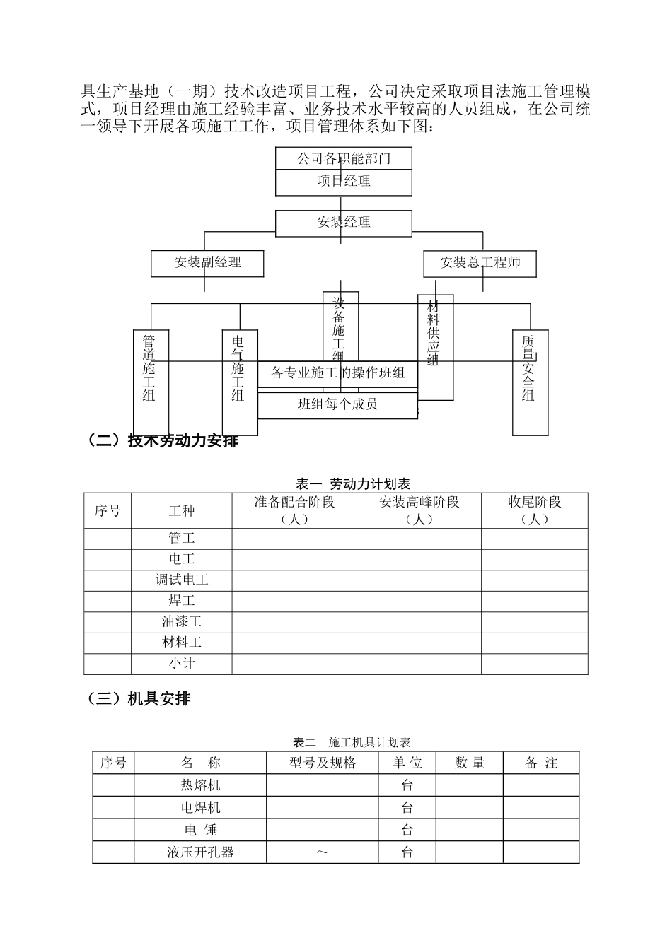 成都某公司扩建工程电气安装工程施工组织设计(55页)_第2页