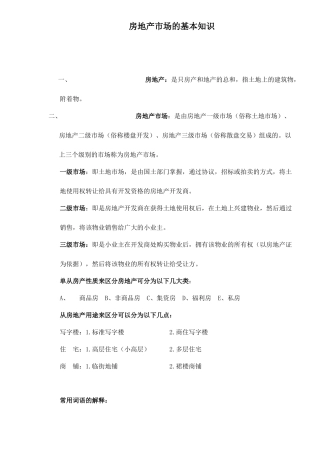 房地产市场的基本知识29