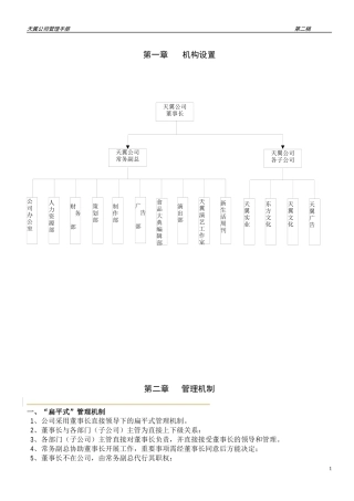 天翼公司管理手册(1)