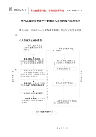学校高级财务管理平台薪酬录入系统的操作流程说明-杭州师范