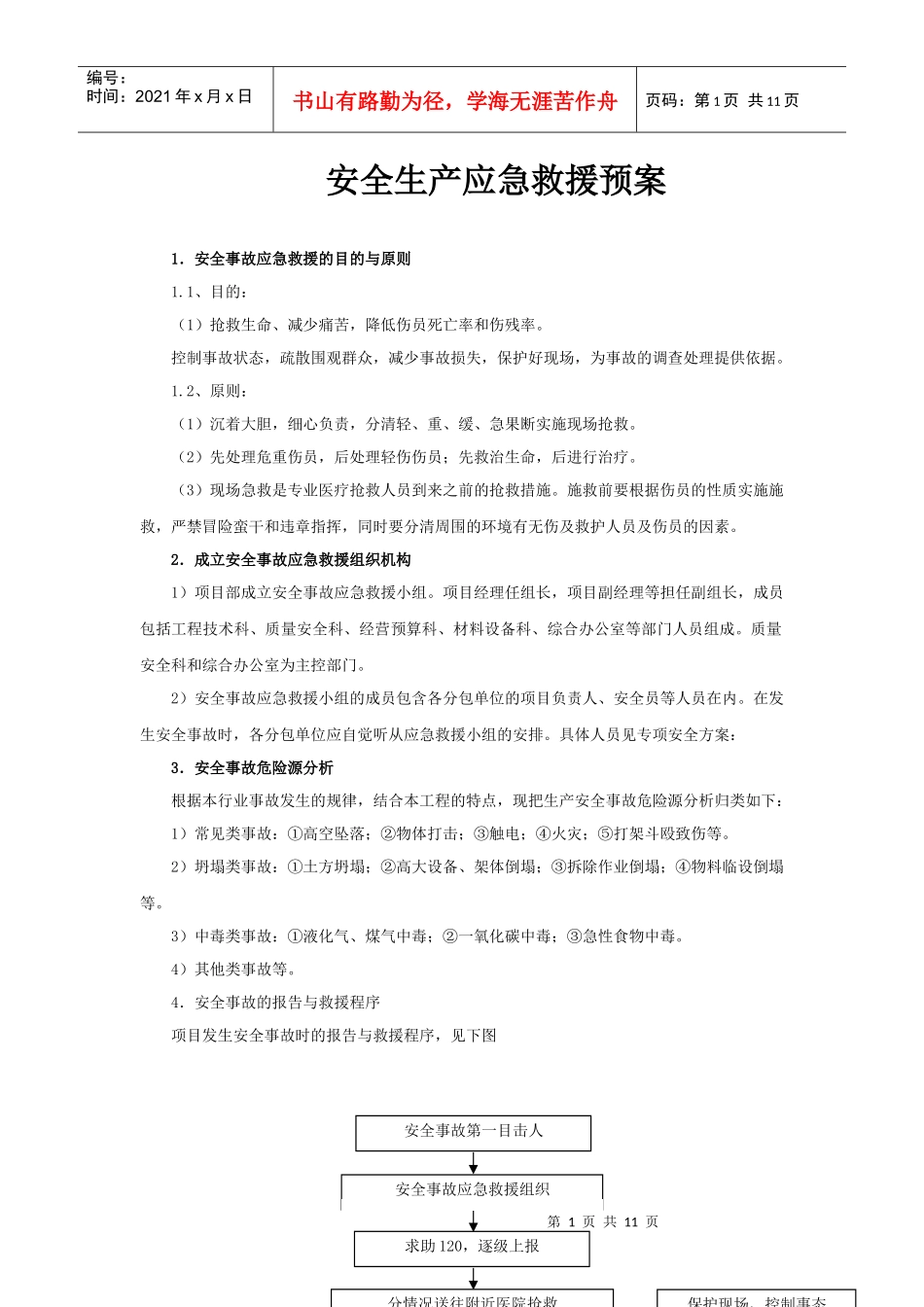 安全生产应急救援预案682853909_第1页