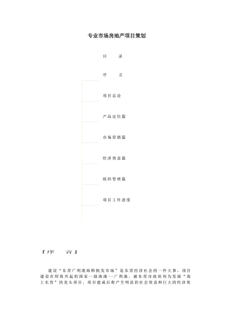房地产市场项目策划篇( 62页)
