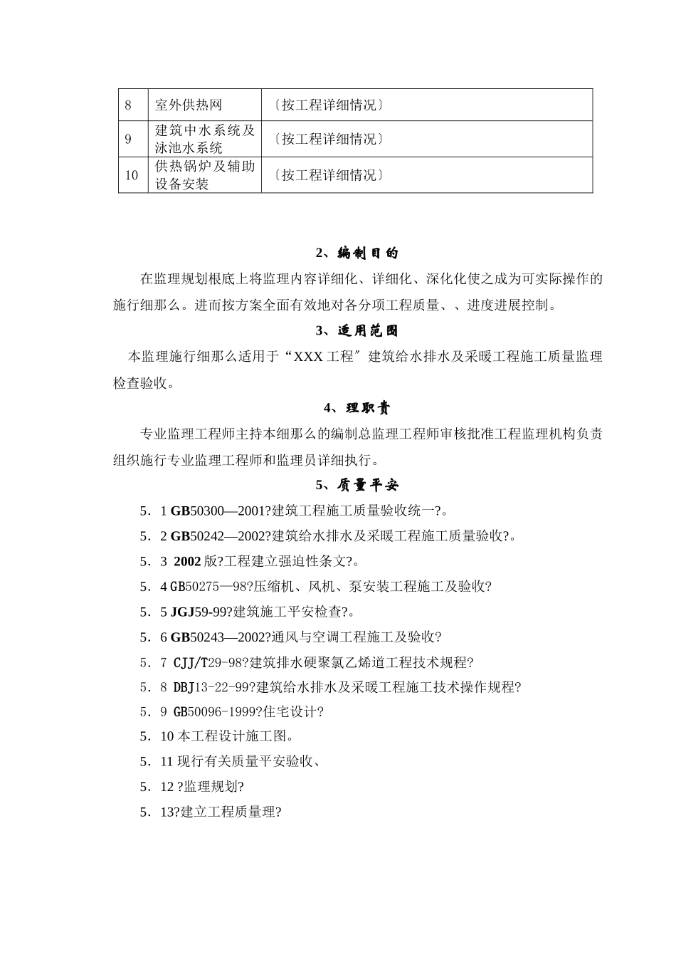 建筑给水排水及采暖工程监理细则_第2页