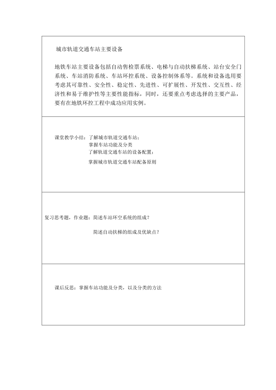 城市轨道交通车站设备教案_第2页