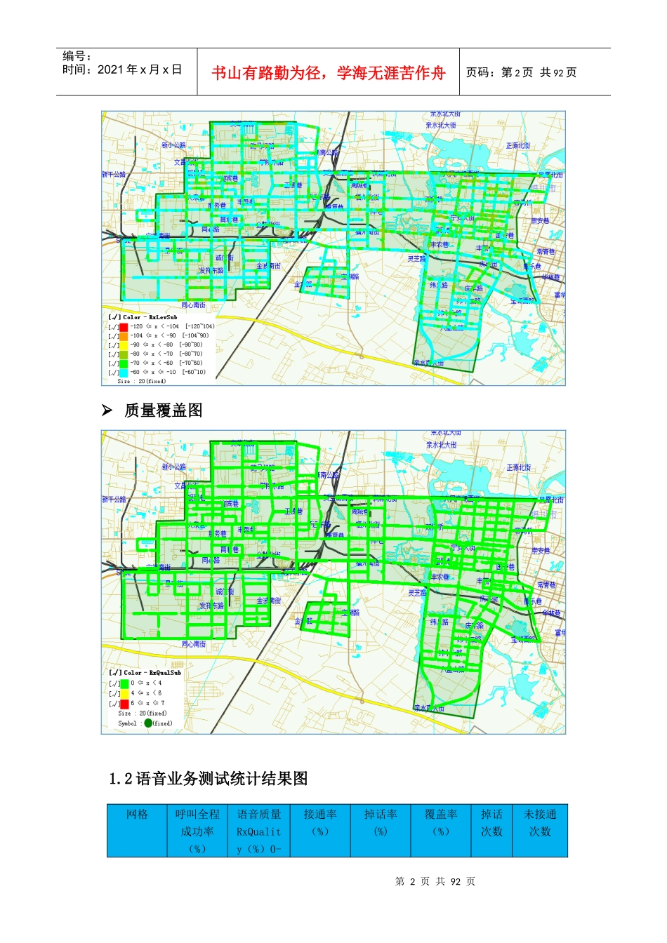 宁夏银川移动西区GSM网络质量测试分析报告-XXXX年4月(第二轮)_第2页