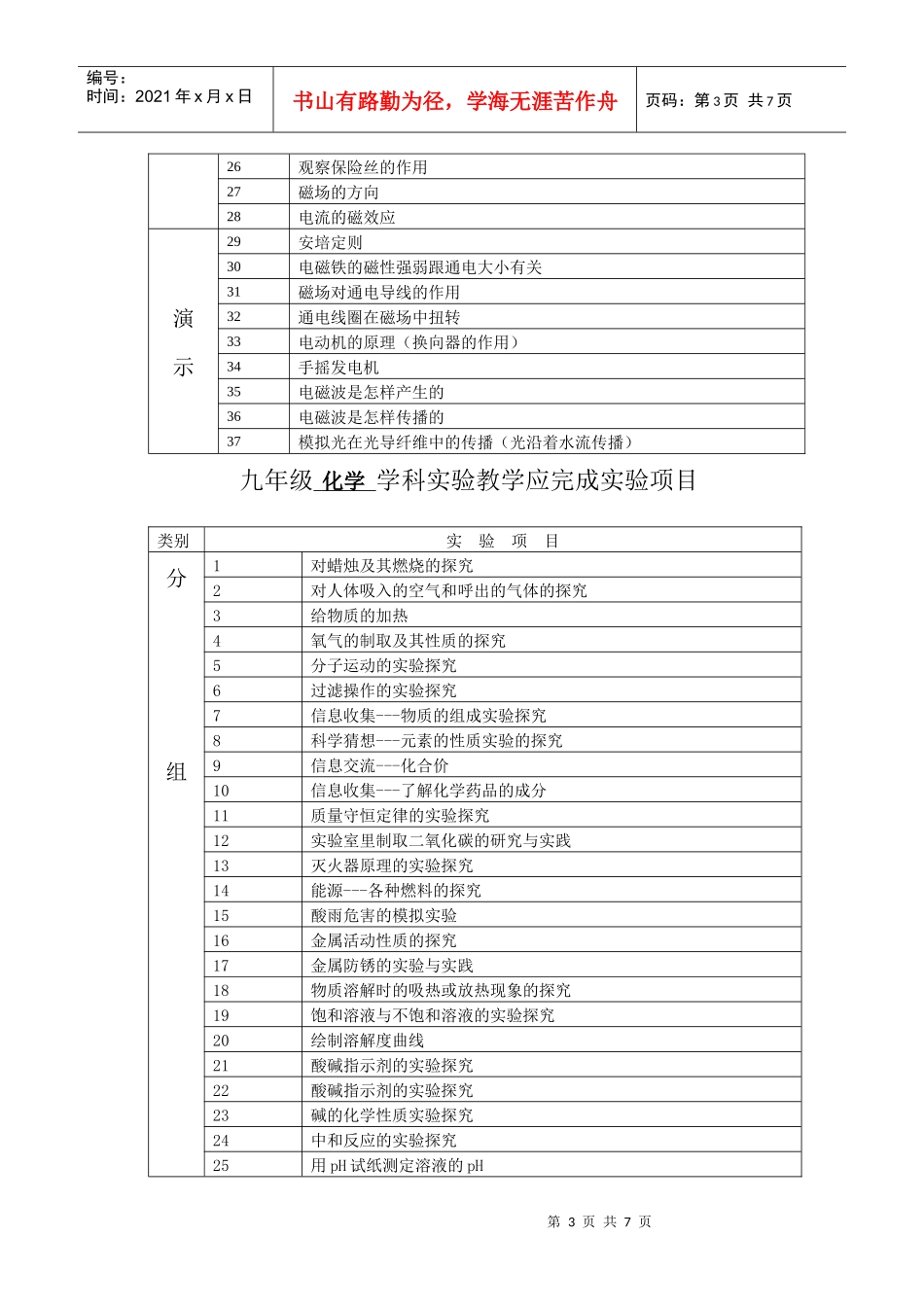学科实验教学应完成实验项目_第3页