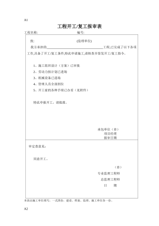园林绿化工程监理表格大全