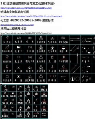 安装给排水图例