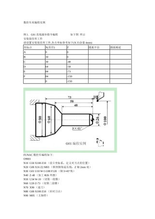 数控车编程实例