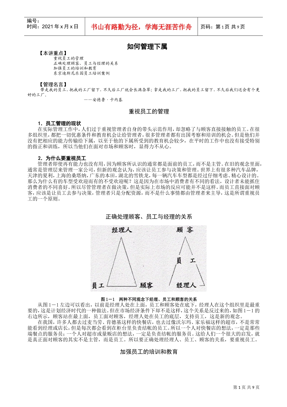 如何管理好下属_第1页