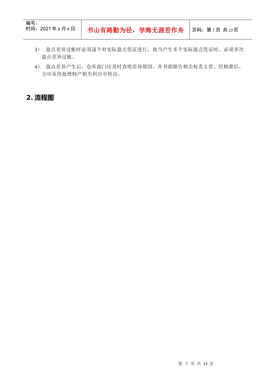 存货盘点标准流程_第2页