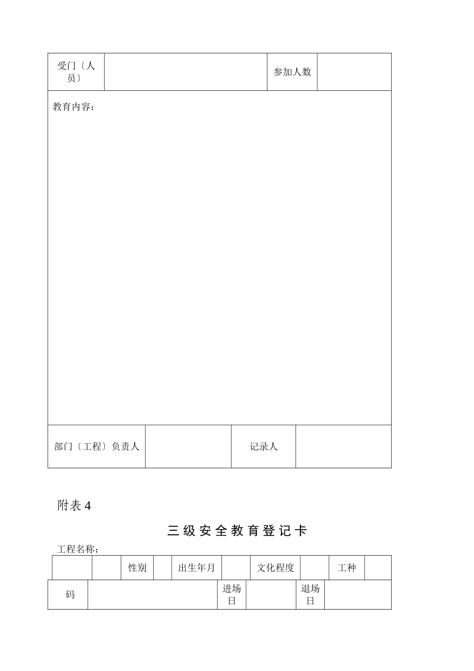 施工现场必备表格_第3页