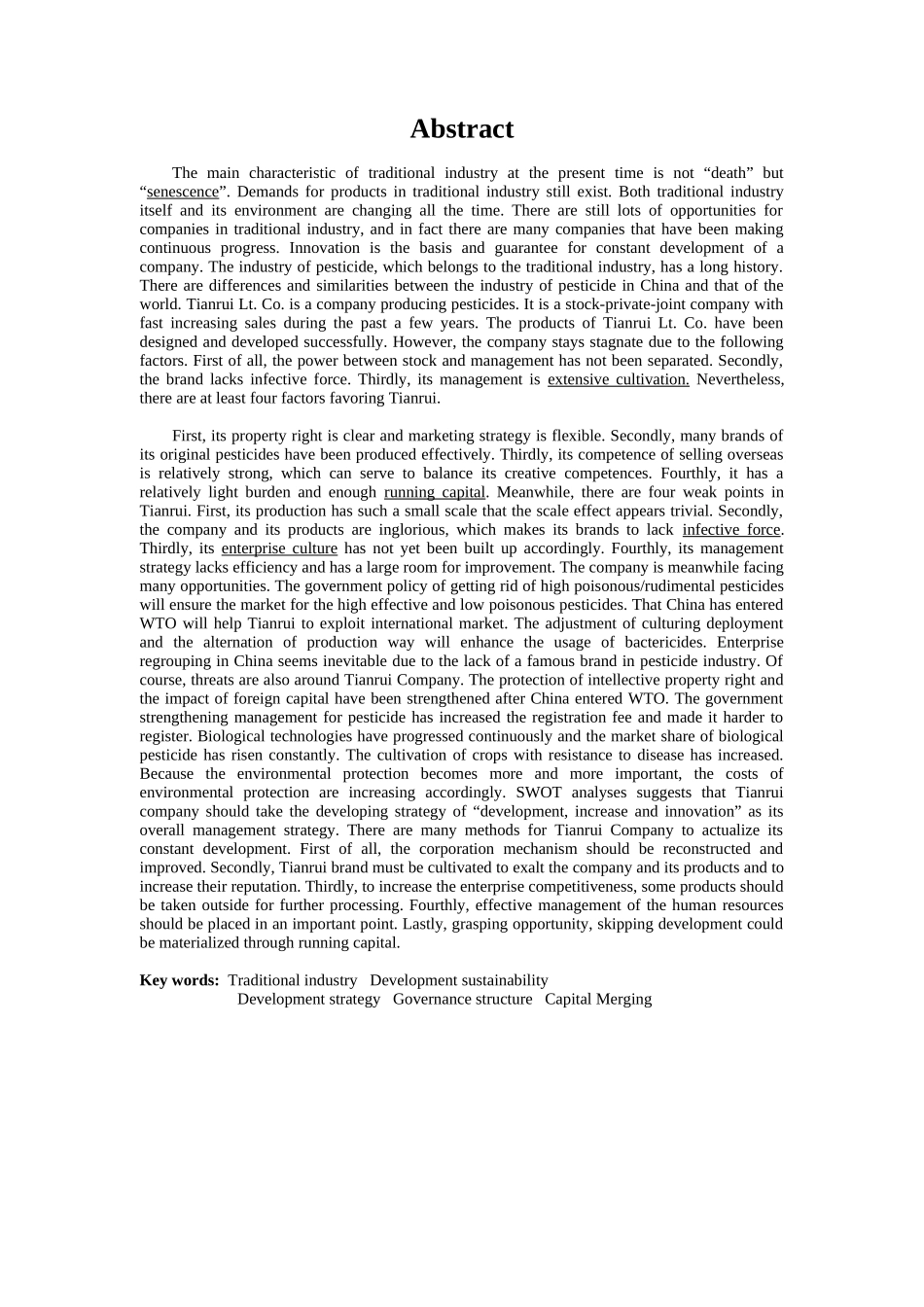 天瑞公司总体战略发展_第2页