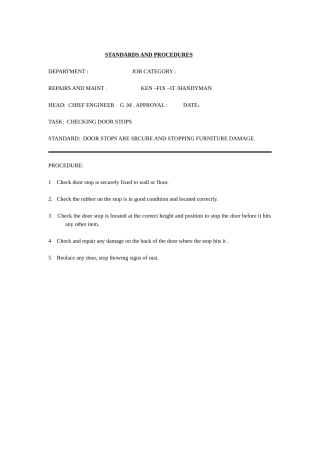 国外著名酒店工程部操作程序-2(英文)REPAIRSANDMAINTENANCE(17-36)