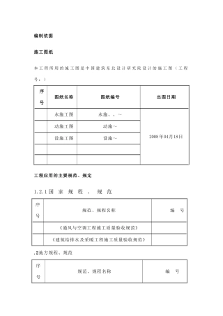 新华国际金融中心暖通给排水专业施工组织设计方案(57页)