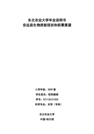 安远生物质能发展现状与前景展望(阳)